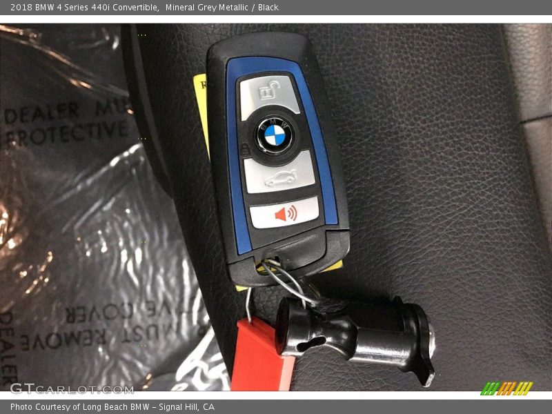 Mineral Grey Metallic / Black 2018 BMW 4 Series 440i Convertible