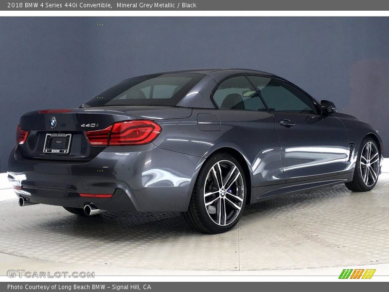 Mineral Grey Metallic / Black 2018 BMW 4 Series 440i Convertible