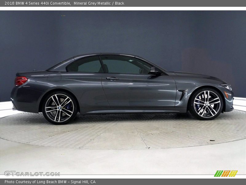 Mineral Grey Metallic / Black 2018 BMW 4 Series 440i Convertible