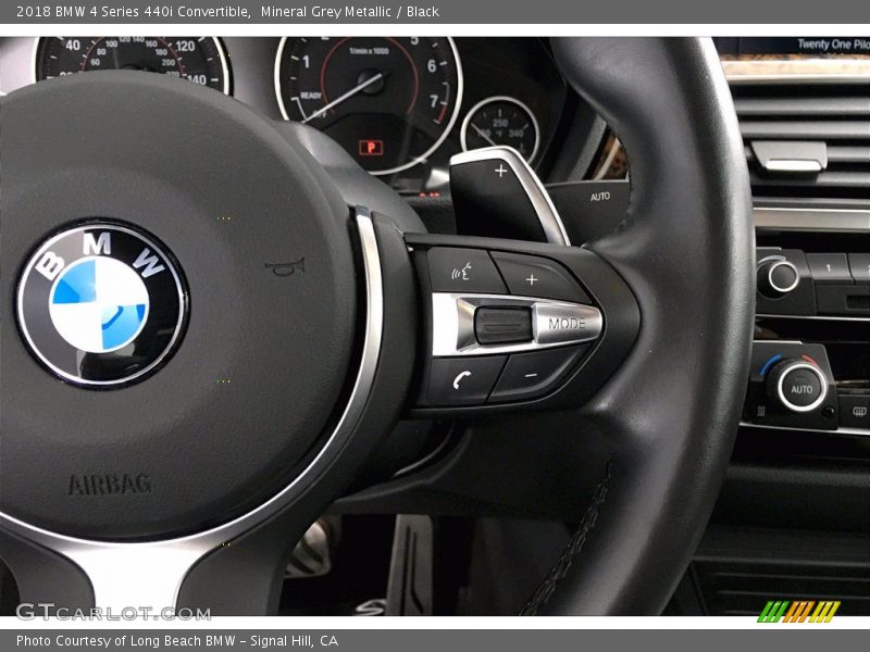 Mineral Grey Metallic / Black 2018 BMW 4 Series 440i Convertible