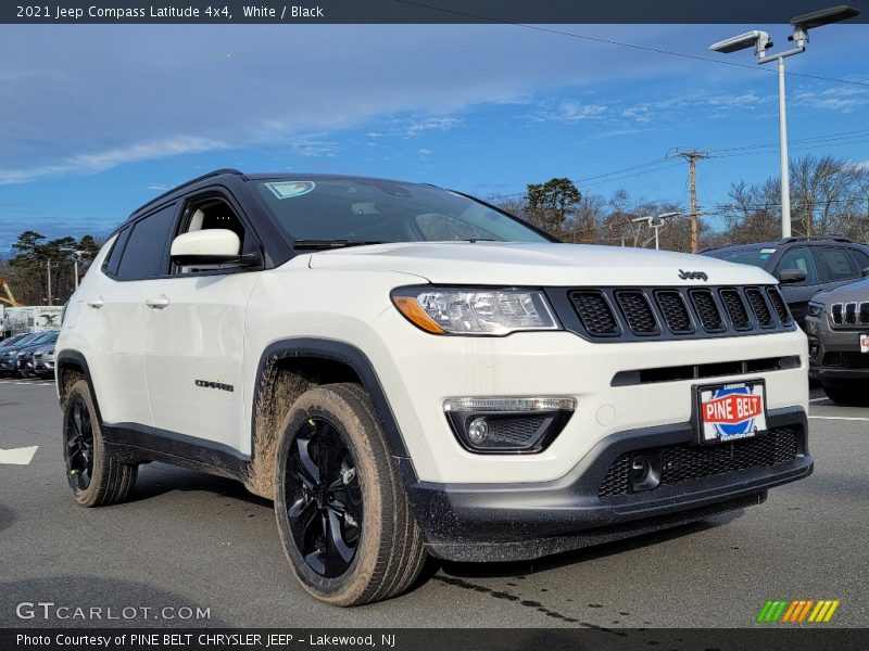 White / Black 2021 Jeep Compass Latitude 4x4