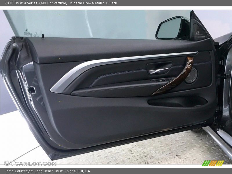 Mineral Grey Metallic / Black 2018 BMW 4 Series 440i Convertible