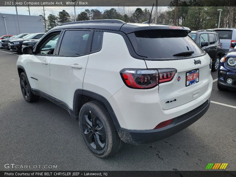 White / Black 2021 Jeep Compass Latitude 4x4