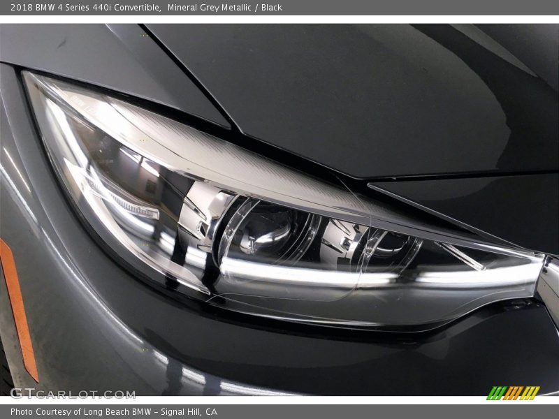 Mineral Grey Metallic / Black 2018 BMW 4 Series 440i Convertible