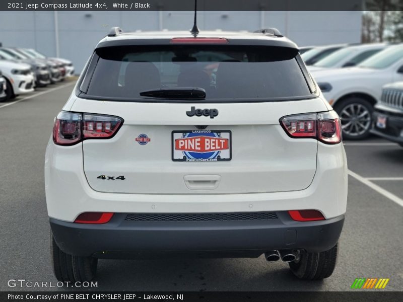 White / Black 2021 Jeep Compass Latitude 4x4