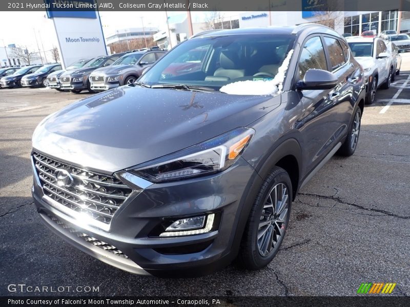 Coliseum Gray Metallic / Black 2021 Hyundai Tucson Limited AWD
