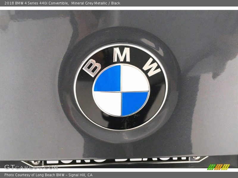 Mineral Grey Metallic / Black 2018 BMW 4 Series 440i Convertible