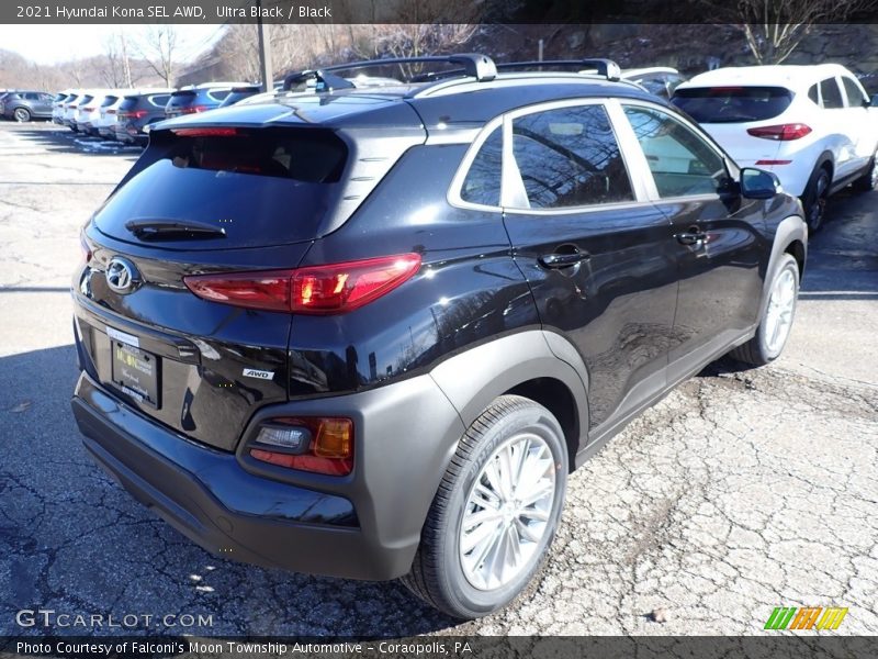 Ultra Black / Black 2021 Hyundai Kona SEL AWD