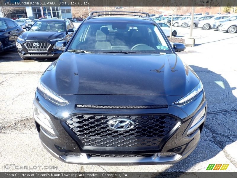 Ultra Black / Black 2021 Hyundai Kona SEL AWD