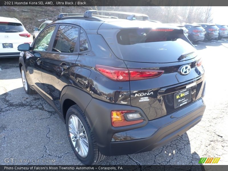 Ultra Black / Black 2021 Hyundai Kona SEL AWD