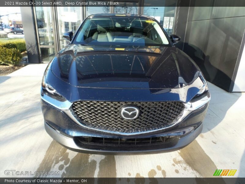 Deep Crystal Blue Mica / Black 2021 Mazda CX-30 Select AWD
