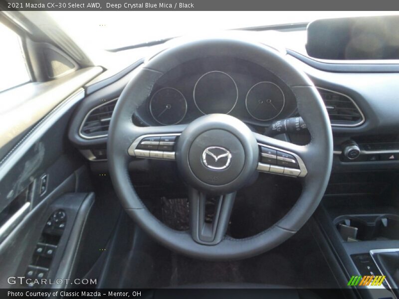 Deep Crystal Blue Mica / Black 2021 Mazda CX-30 Select AWD