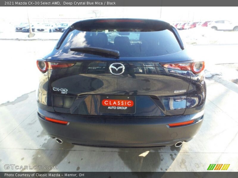 Deep Crystal Blue Mica / Black 2021 Mazda CX-30 Select AWD