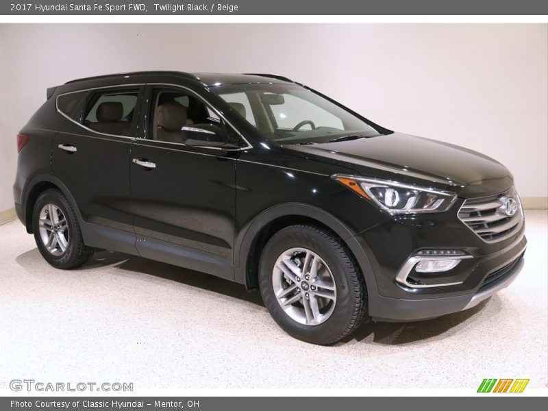 Twilight Black / Beige 2017 Hyundai Santa Fe Sport FWD