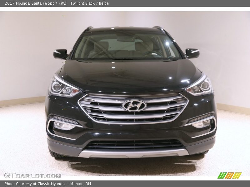 Twilight Black / Beige 2017 Hyundai Santa Fe Sport FWD