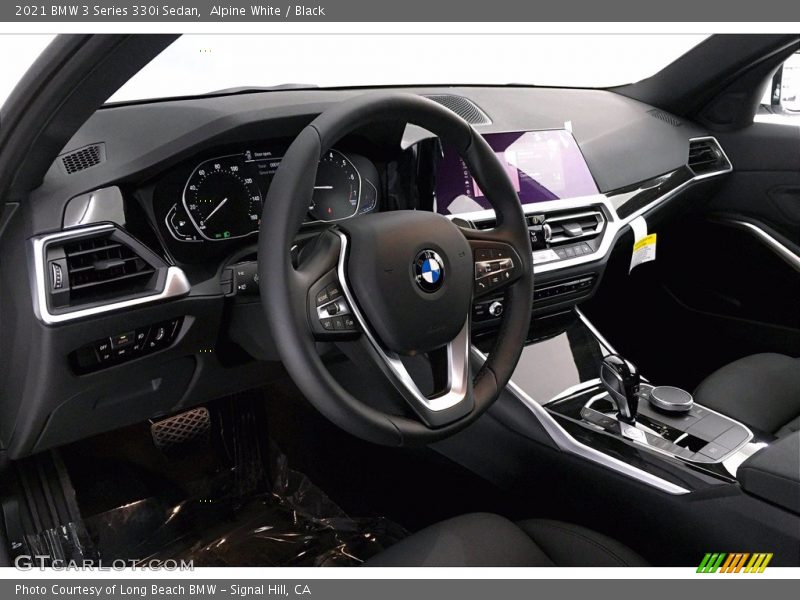 Alpine White / Black 2021 BMW 3 Series 330i Sedan