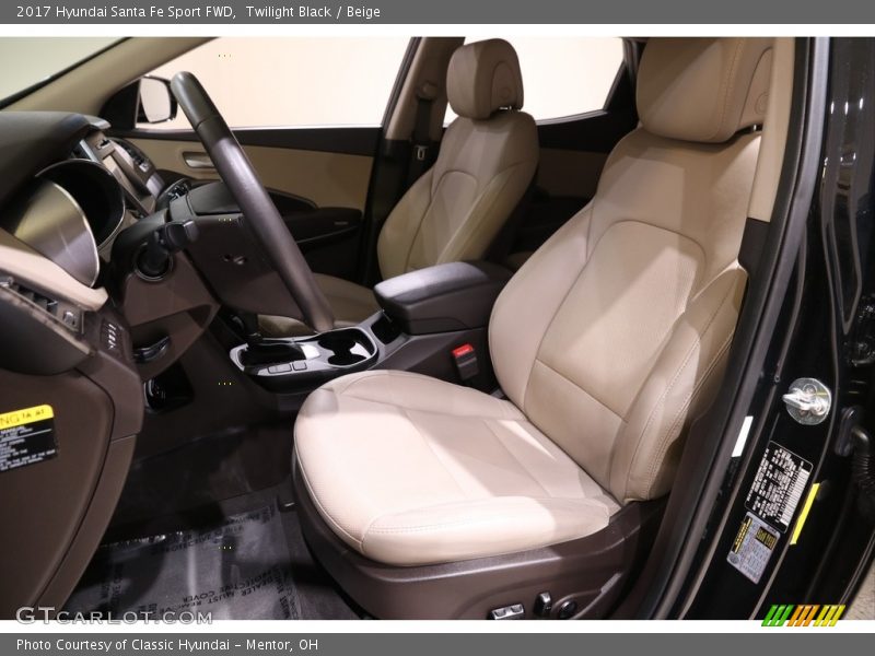 Twilight Black / Beige 2017 Hyundai Santa Fe Sport FWD