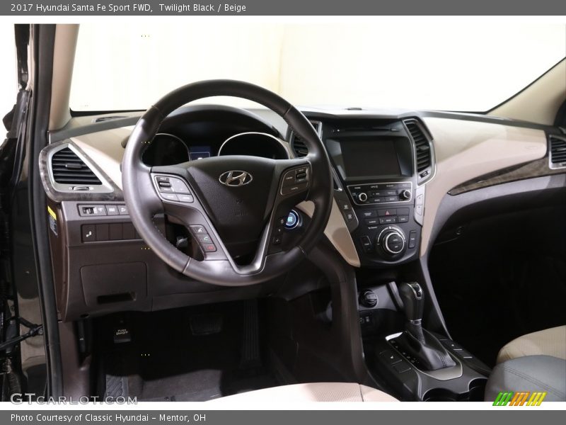Twilight Black / Beige 2017 Hyundai Santa Fe Sport FWD