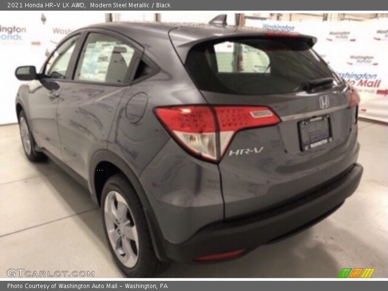Modern Steel Metallic / Black 2021 Honda HR-V LX AWD