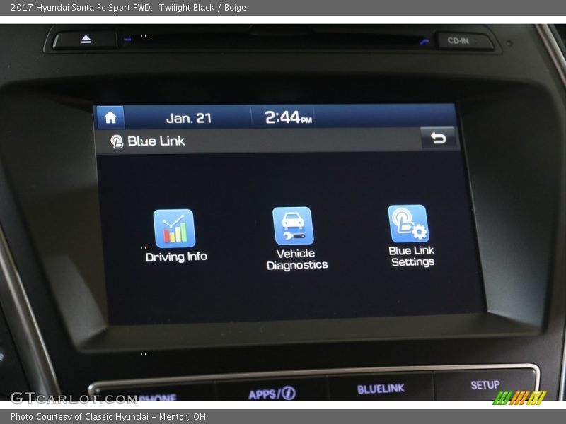 Twilight Black / Beige 2017 Hyundai Santa Fe Sport FWD