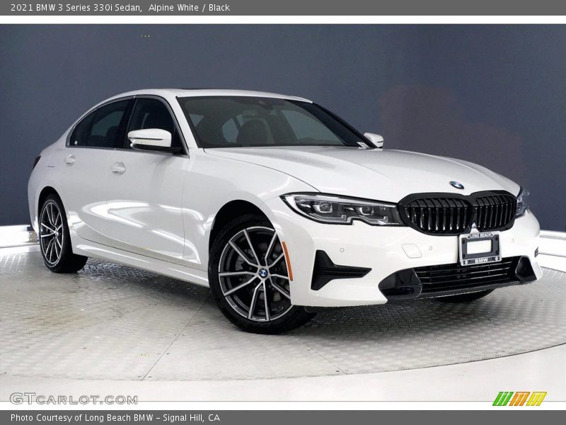 Alpine White / Black 2021 BMW 3 Series 330i Sedan