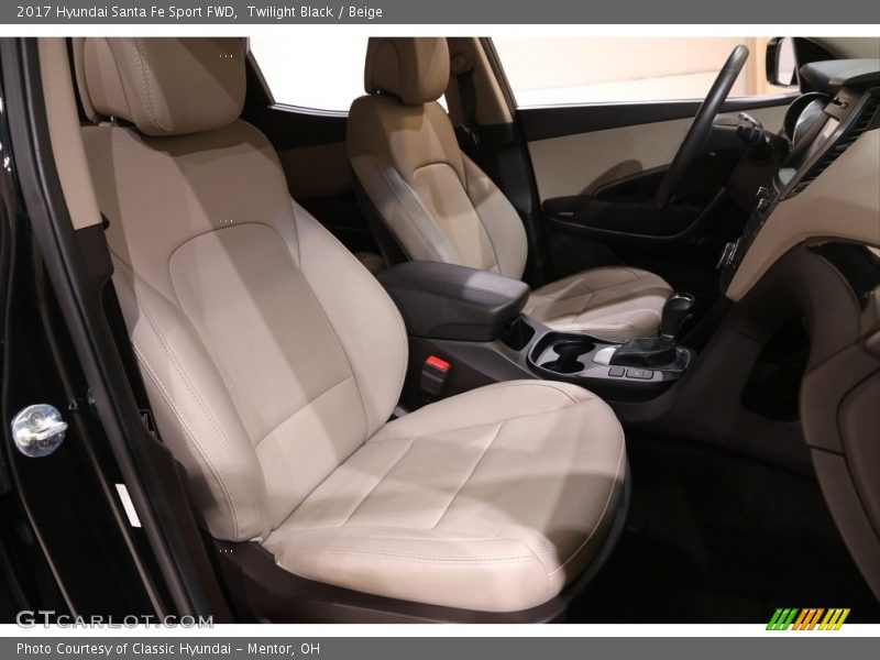 Twilight Black / Beige 2017 Hyundai Santa Fe Sport FWD