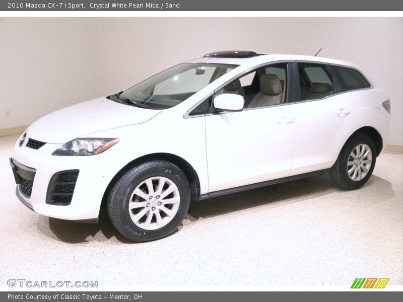 Crystal White Pearl Mica / Sand 2010 Mazda CX-7 i Sport