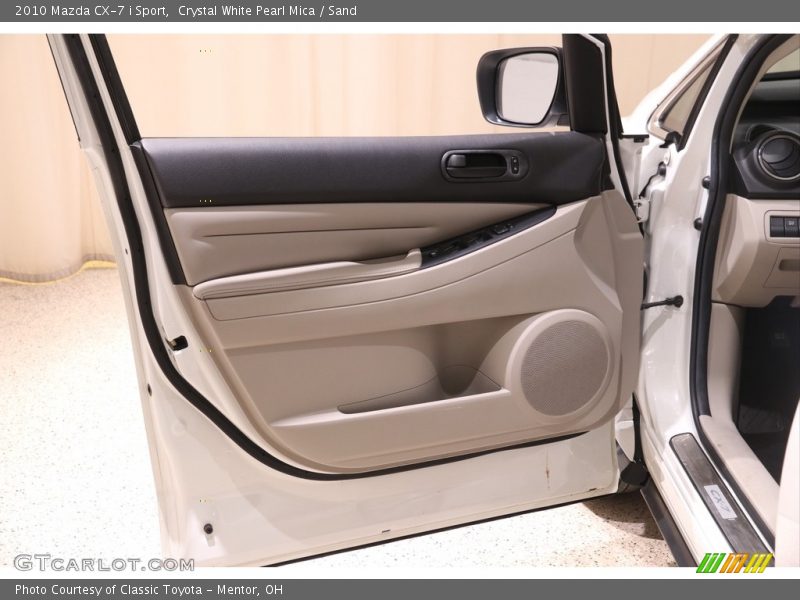 Crystal White Pearl Mica / Sand 2010 Mazda CX-7 i Sport