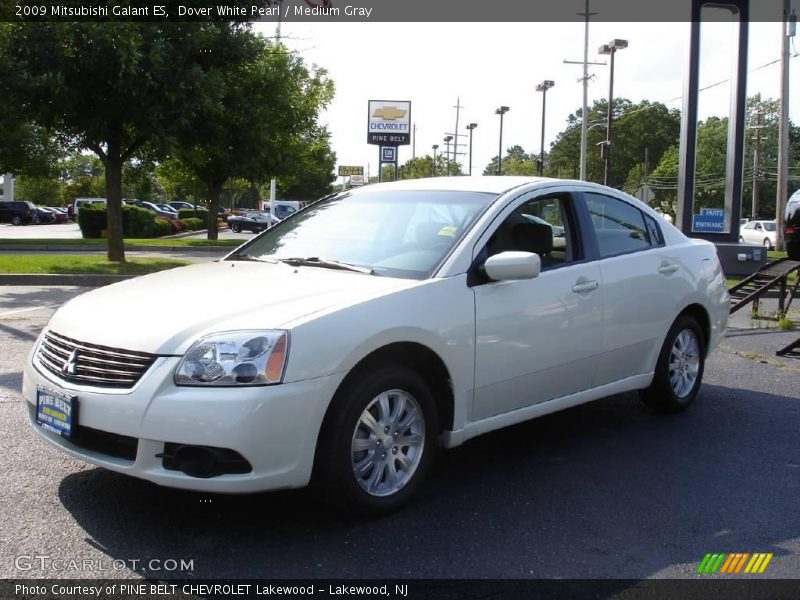 Dover White Pearl / Medium Gray 2009 Mitsubishi Galant ES