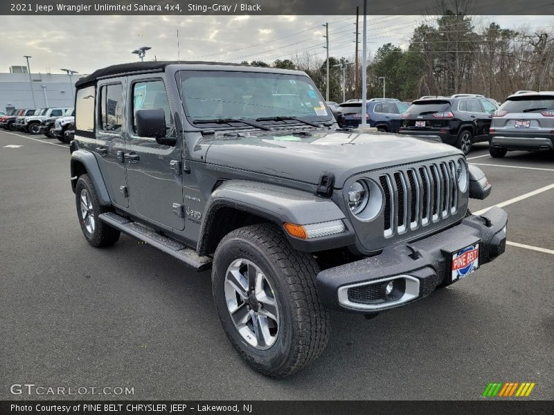 Sting-Gray / Black 2021 Jeep Wrangler Unlimited Sahara 4x4