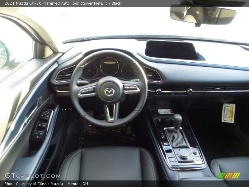 Sonic Silver Metallic / Black 2021 Mazda CX-30 Preferred AWD