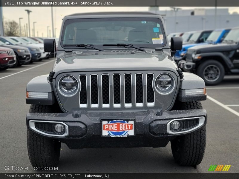 Sting-Gray / Black 2021 Jeep Wrangler Unlimited Sahara 4x4