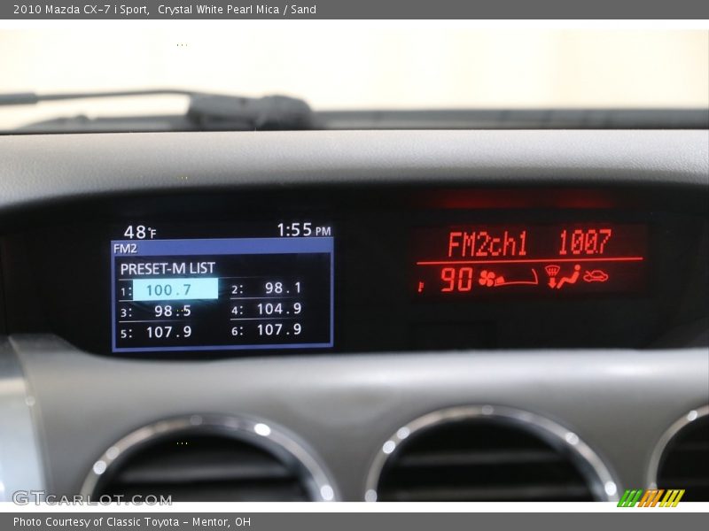 Crystal White Pearl Mica / Sand 2010 Mazda CX-7 i Sport