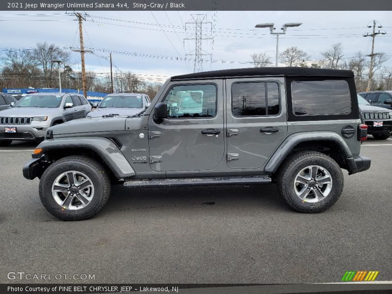 Sting-Gray / Black 2021 Jeep Wrangler Unlimited Sahara 4x4
