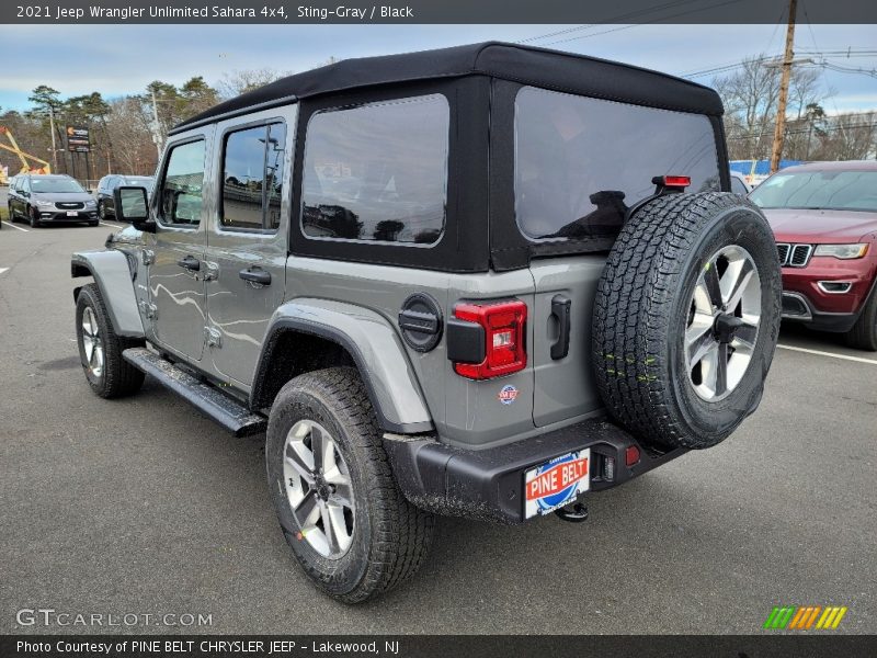 Sting-Gray / Black 2021 Jeep Wrangler Unlimited Sahara 4x4