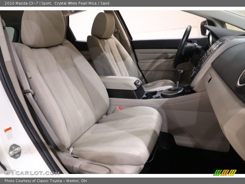 Crystal White Pearl Mica / Sand 2010 Mazda CX-7 i Sport