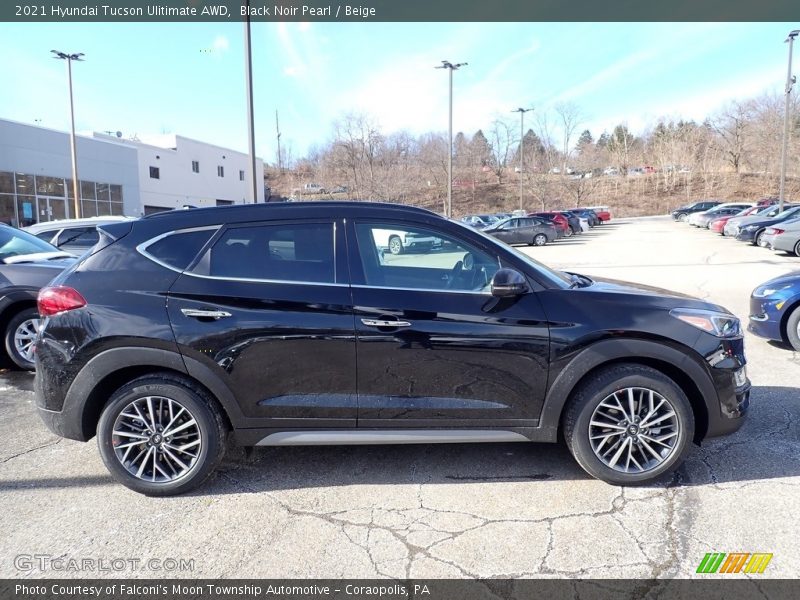 Black Noir Pearl / Beige 2021 Hyundai Tucson Ulitimate AWD