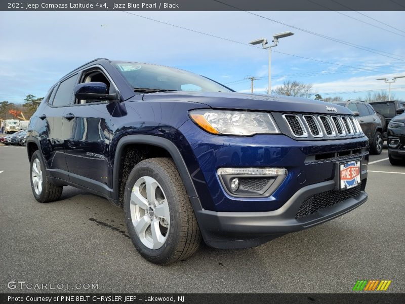 Jazz Blue Pearl / Black 2021 Jeep Compass Latitude 4x4