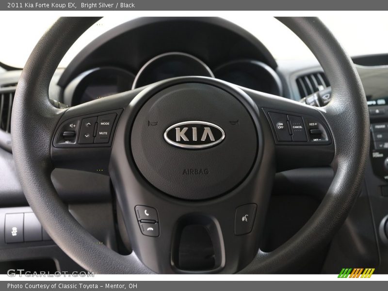 Bright Silver / Black 2011 Kia Forte Koup EX