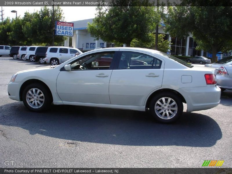 Dover White Pearl / Medium Gray 2009 Mitsubishi Galant ES