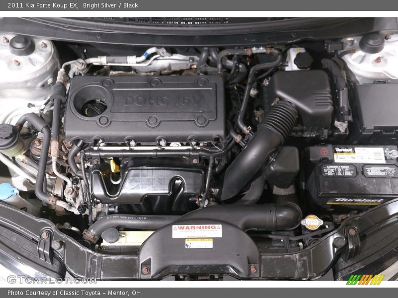 Bright Silver / Black 2011 Kia Forte Koup EX