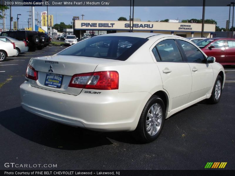 Dover White Pearl / Medium Gray 2009 Mitsubishi Galant ES