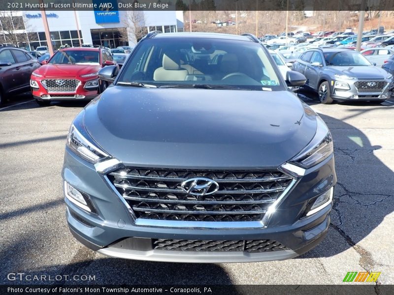 Dusk Blue / Beige 2021 Hyundai Tucson Ulitimate AWD