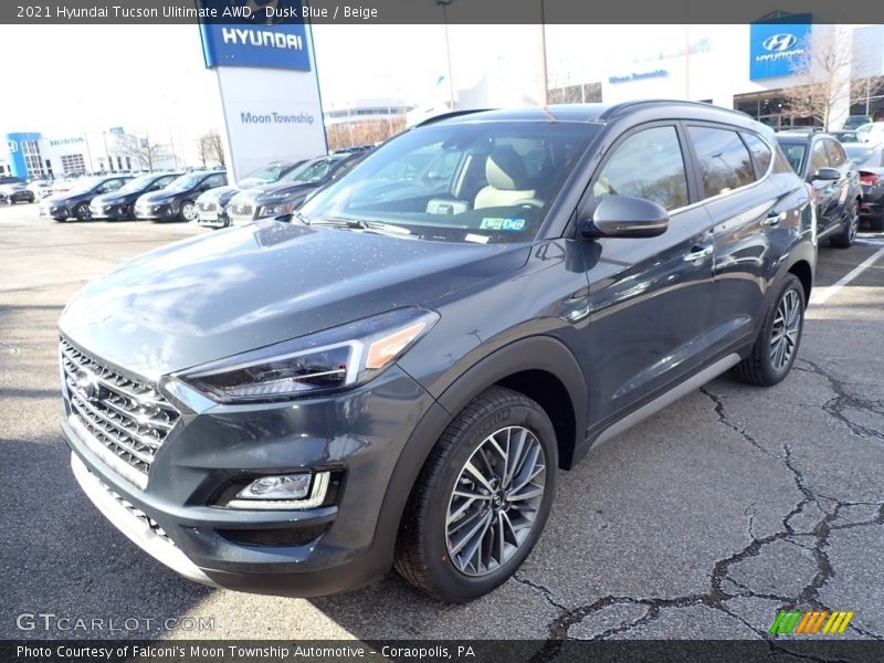 Dusk Blue / Beige 2021 Hyundai Tucson Ulitimate AWD