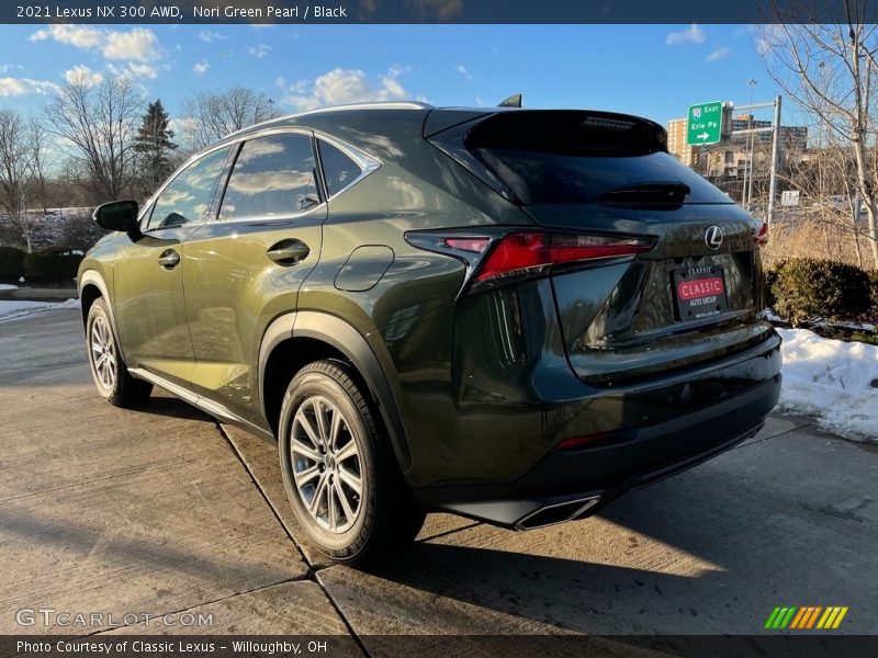 Nori Green Pearl / Black 2021 Lexus NX 300 AWD