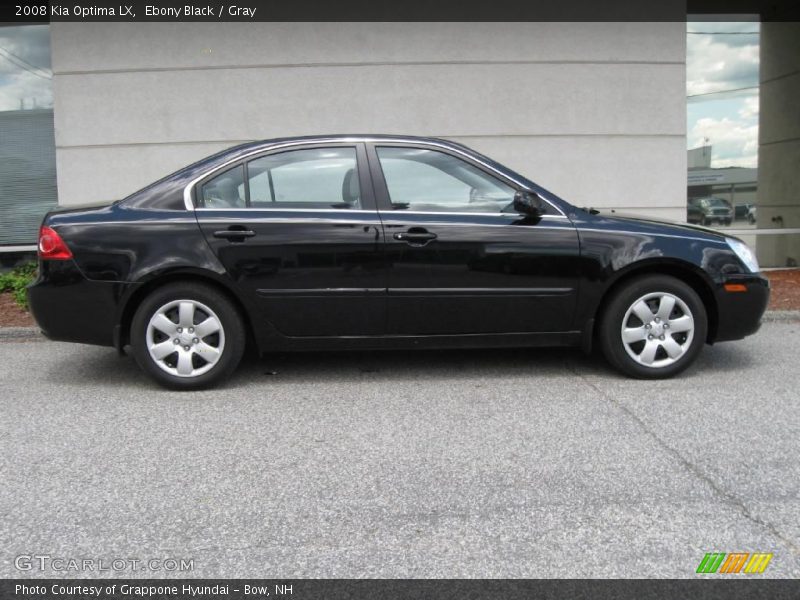 Ebony Black / Gray 2008 Kia Optima LX