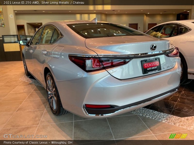 Silver Lining Metallic / Chateau 2021 Lexus ES 250 AWD