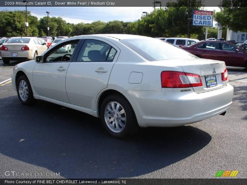 Dover White Pearl / Medium Gray 2009 Mitsubishi Galant ES