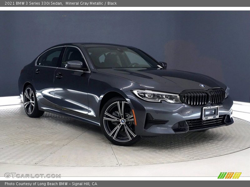 Mineral Gray Metallic / Black 2021 BMW 3 Series 330i Sedan