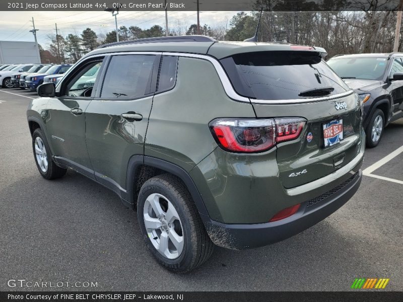 Olive Green Pearl / Black 2021 Jeep Compass Latitude 4x4
